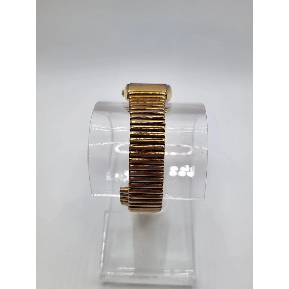 Seiko Quartz Watch Womens 6 Gold Tone Rectangle Dial Vintage 1N01-5A00